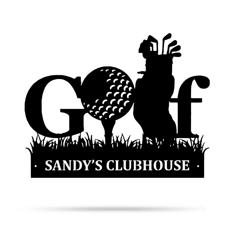 3D Golf Ball Metal Wall Art