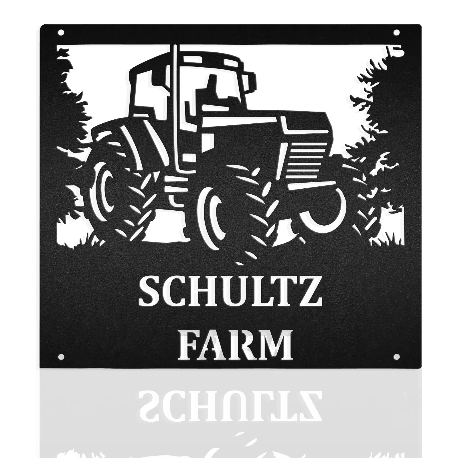 Custom Metal Tractor Welcome Sign Metal Wall Art Decor