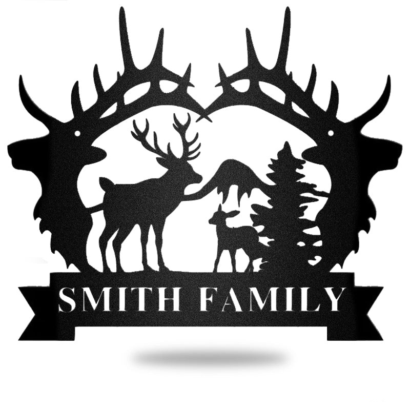 Deer Hunting Custom Metal Hunting Sign Metal Wall Art