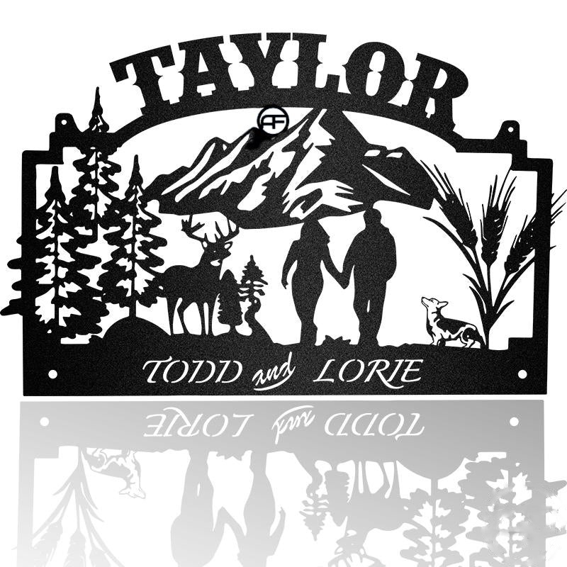 Deer Camp Sign Metal Wall Art Decor