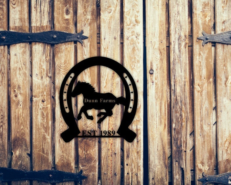 Farm Sign Metal Wall Art