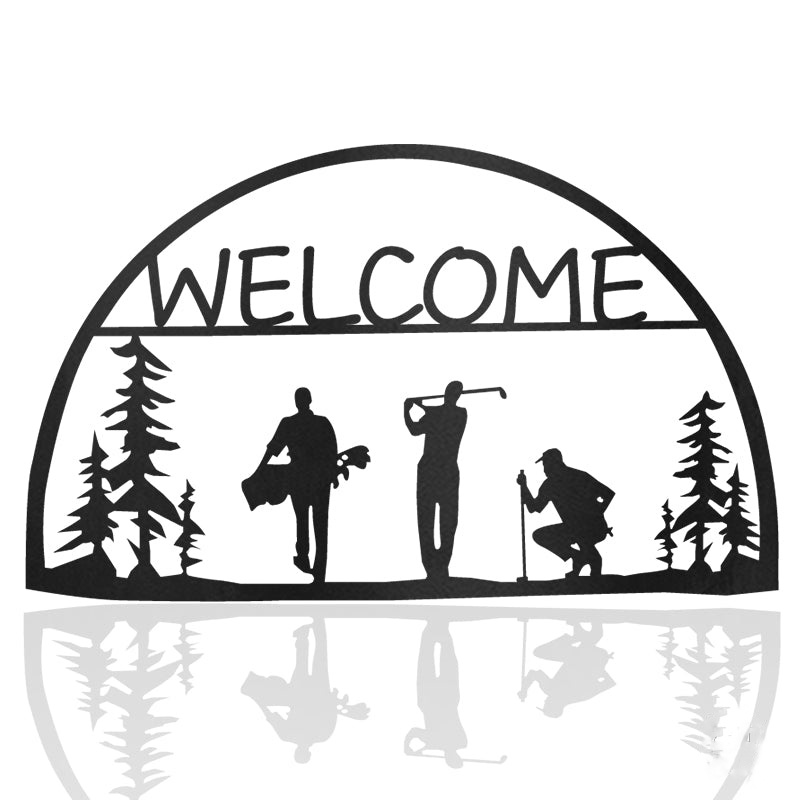 Golfers Metal Wall Art