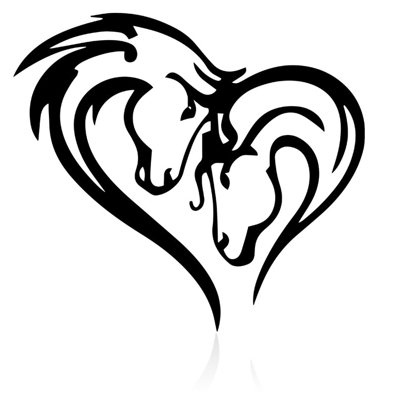 Horse Heart Sign Personalized Metal Wall Art