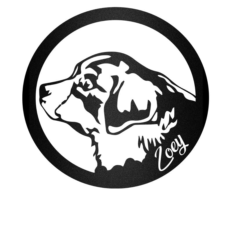 Sennenhund Berner Guard Dog House Sign Metal Wall Art