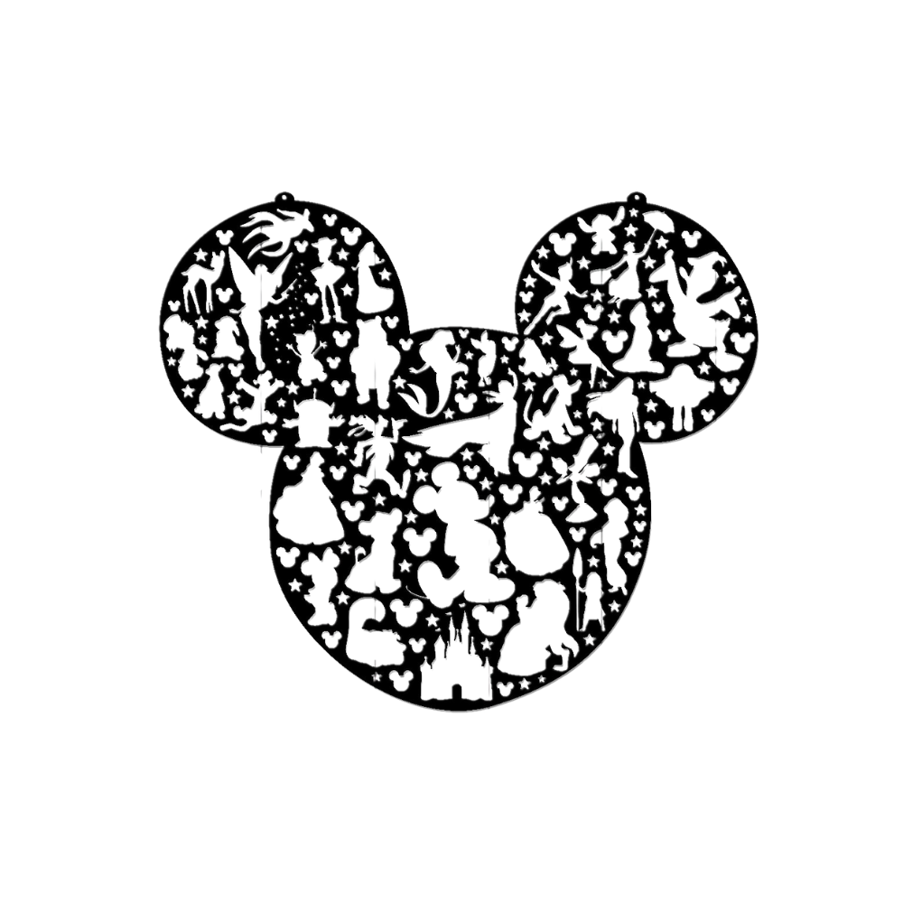 All Around Cartoon Metal Wall Art