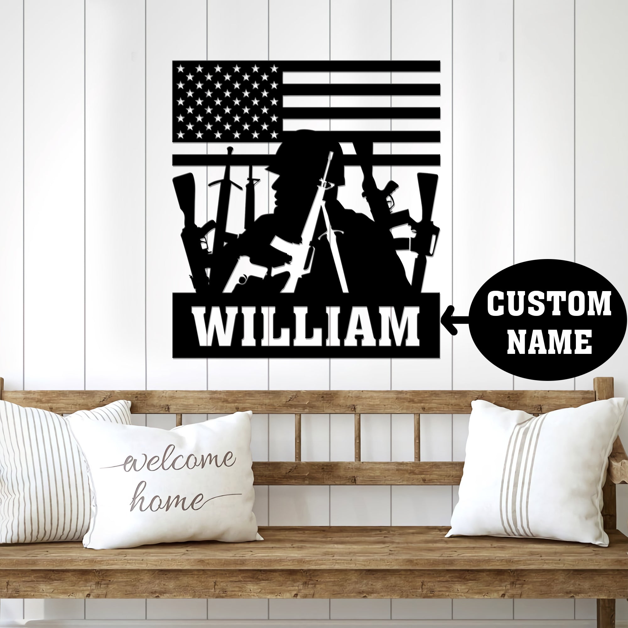 All I Do Only For My Country Metal Wall Art