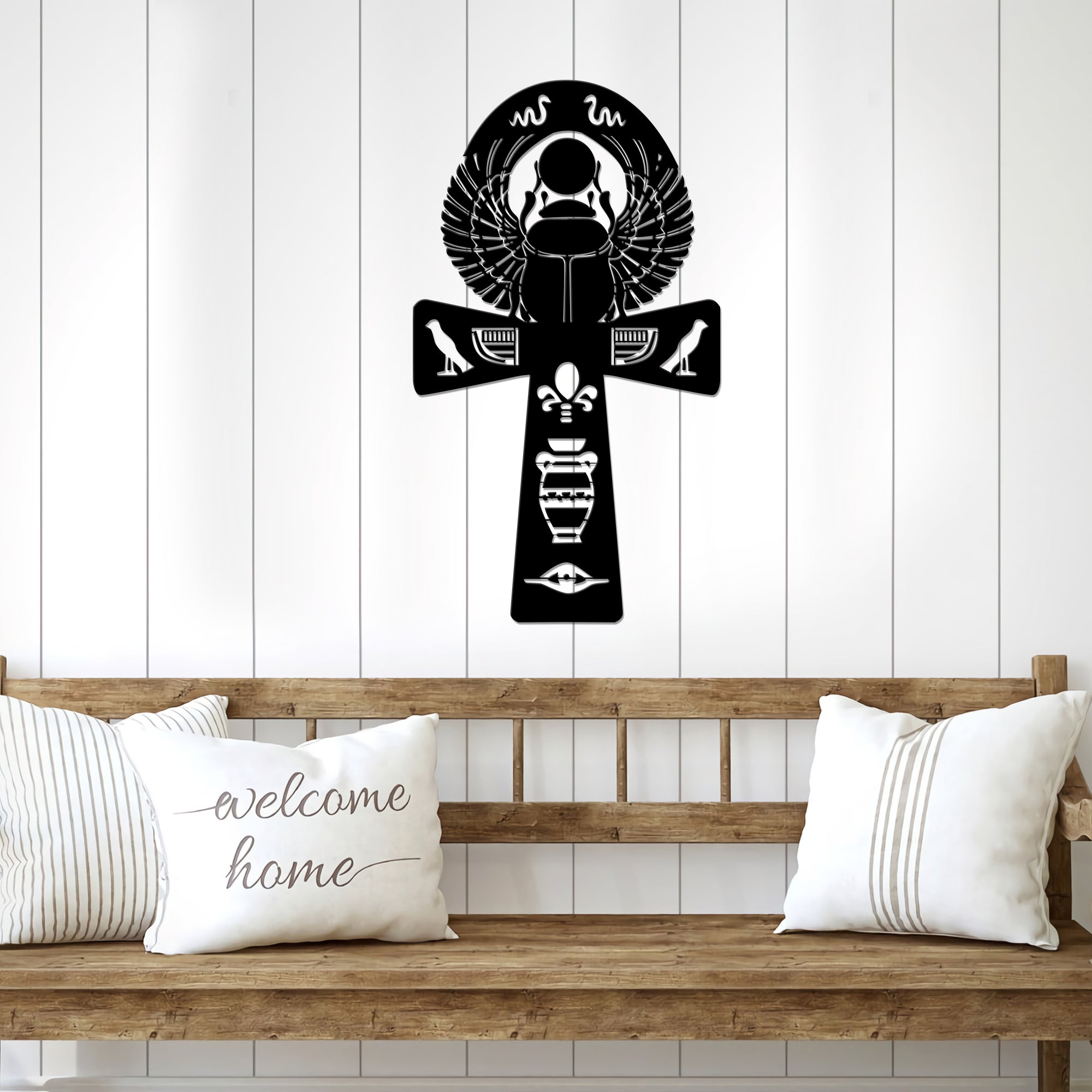 Ankh Symbol Metal Wall Art