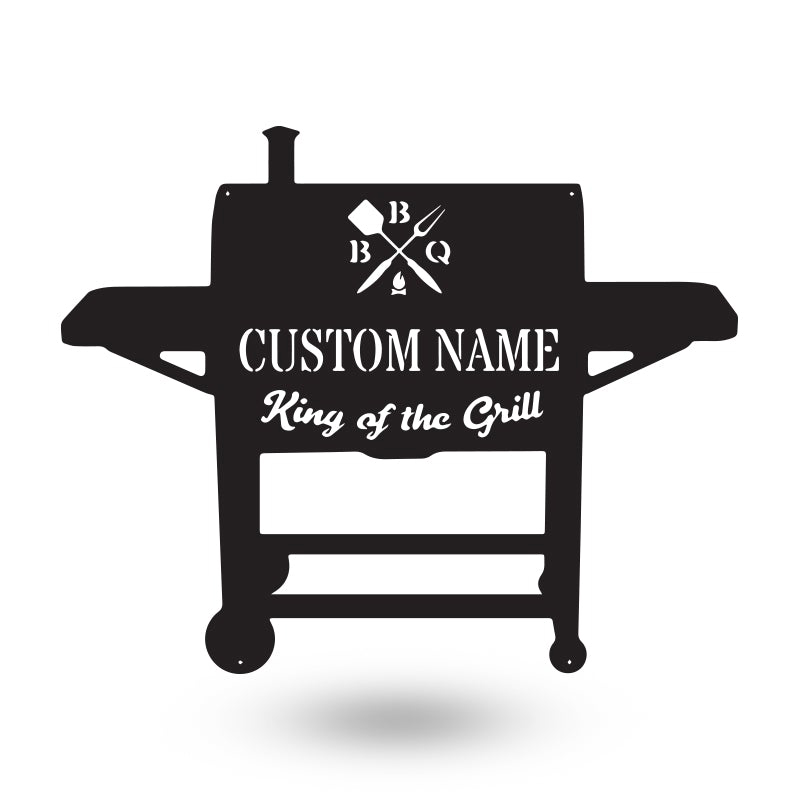 King Of The Grill Bbq Grill Barbecue Grill Metal Wall Art