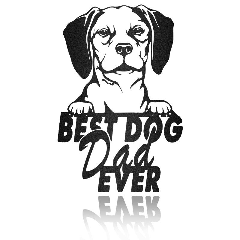 Best Dog Dad Belgian Brakk Dog House Sign Metal Wall Art