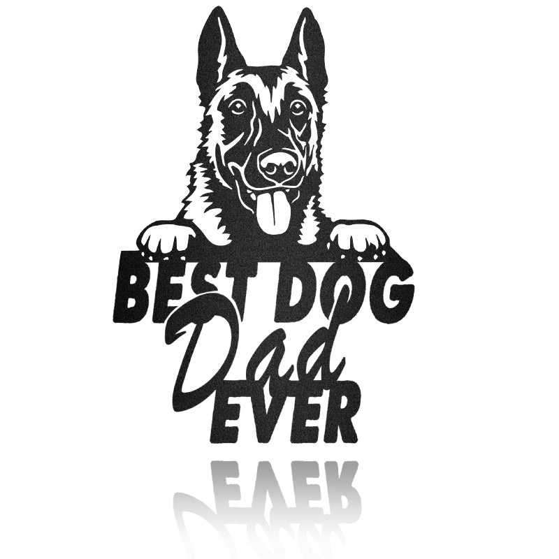 Best Dog Dad English Mastiff Dog House Sign Metal Wall Art