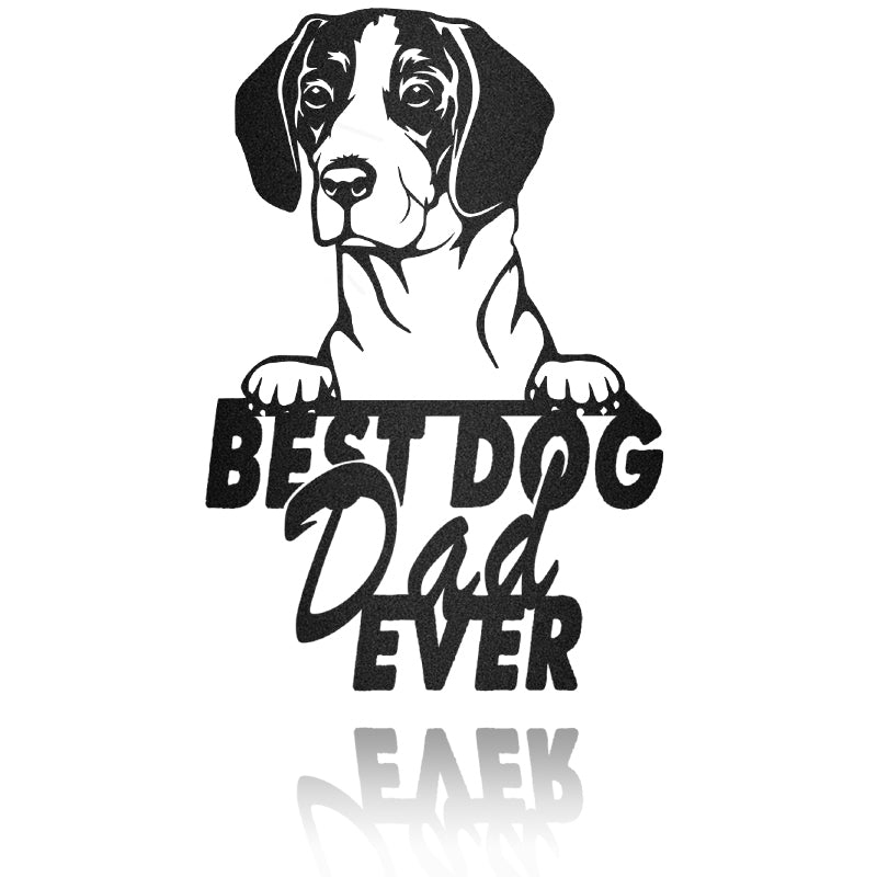 Best Dog Dad Istrian Hound Dog House Sign Metal Wall Art