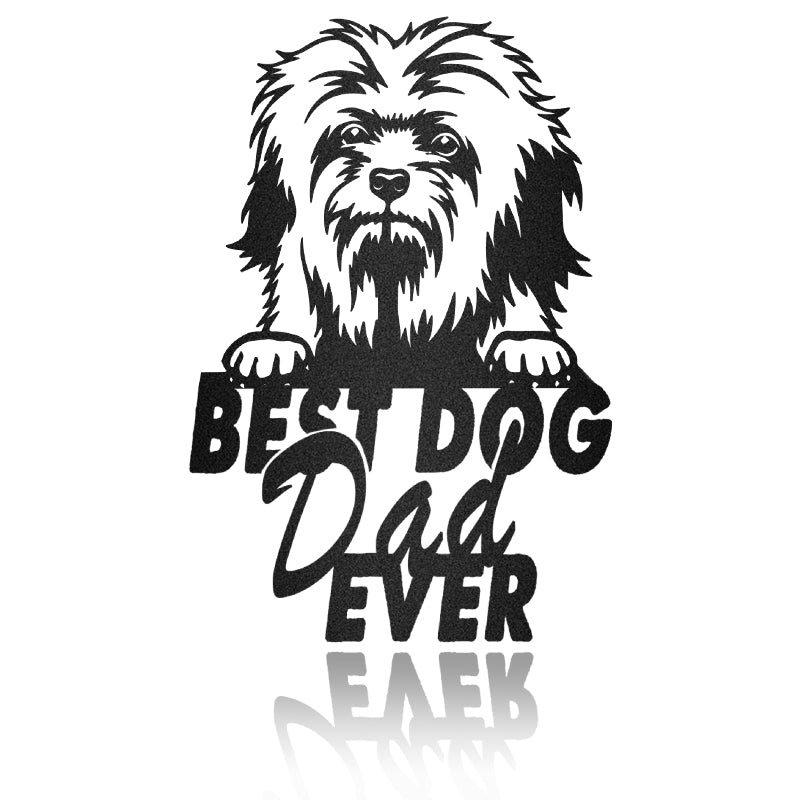 Best Dog Dad Ever Sign Metal Wall Art