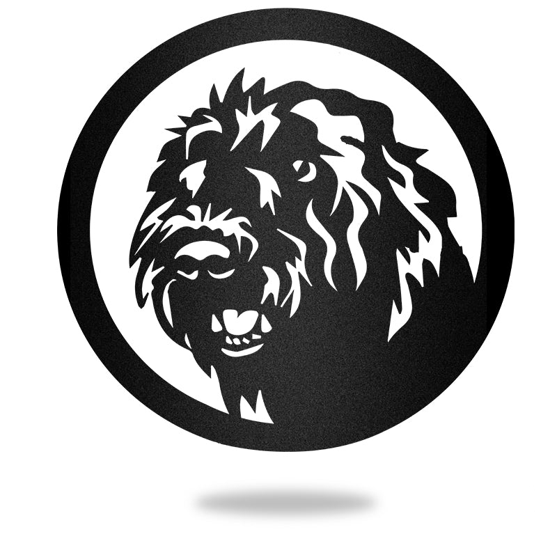 Bouviers Guard Dog House Sign Metal Wall Art