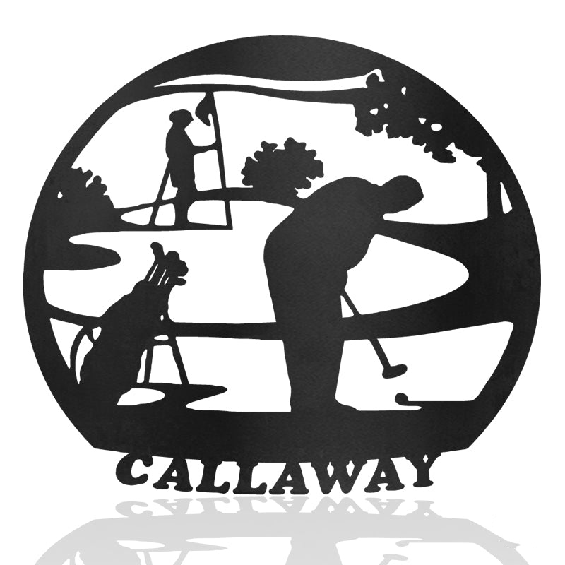 Callaway Metal Golf Sign Art 6 Metal Wall Art