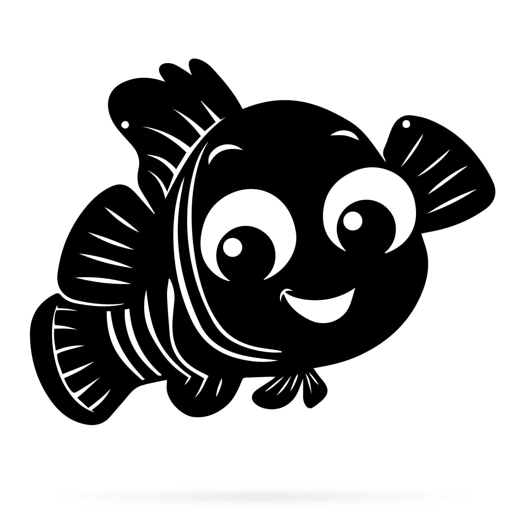 Clown Fish Metal Wall Art