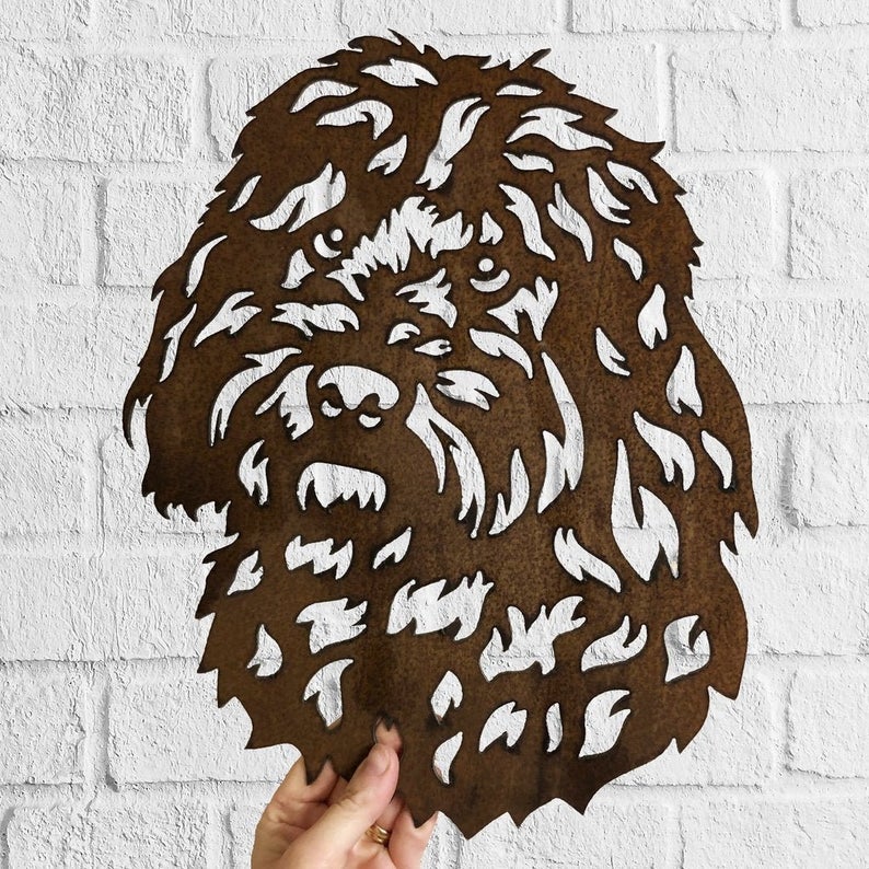 Cockapoo Dog Rustic Dog House Sign Metal Wall Art