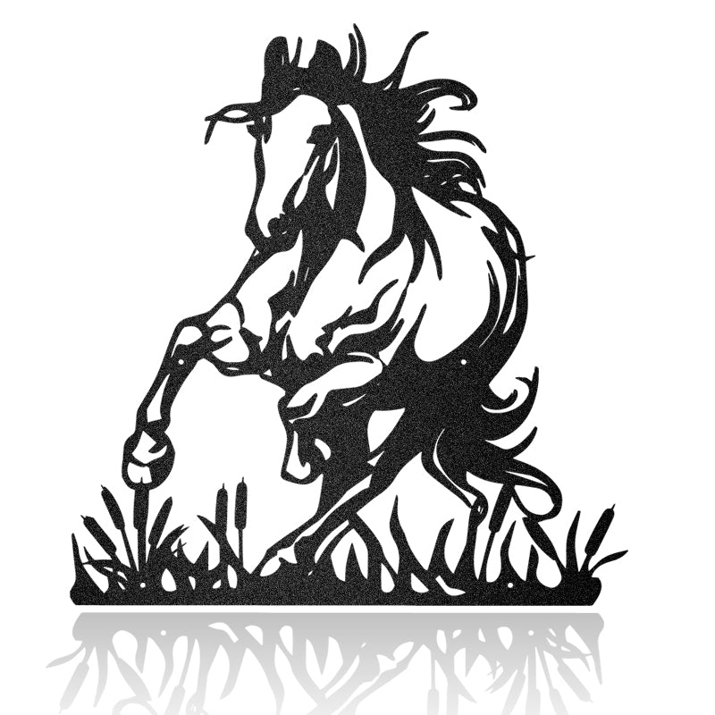 Crazy Horse Running Personalized Horse Metal Sign Metal Wall Art