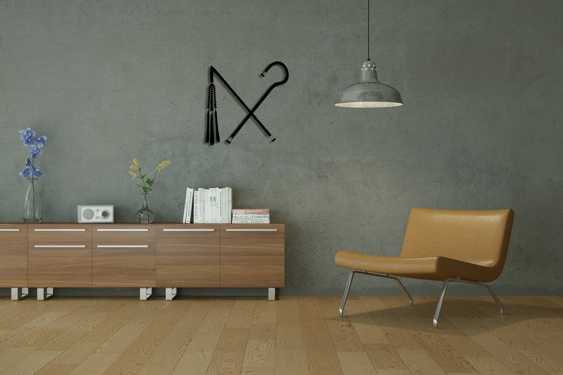 Crook&Flail 2 Metal Wall Art