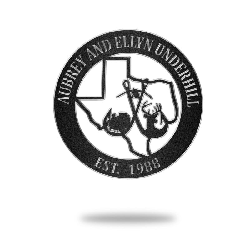 Turkey And Duck Deer Camp Sign Hunting Metal Sign