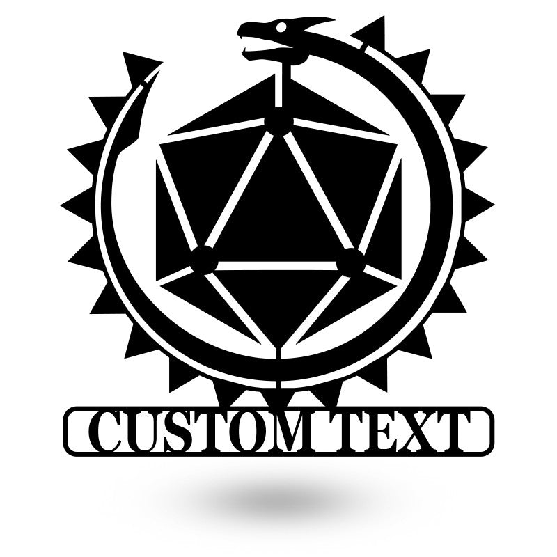 D&D Custom Name Metal Wall Art