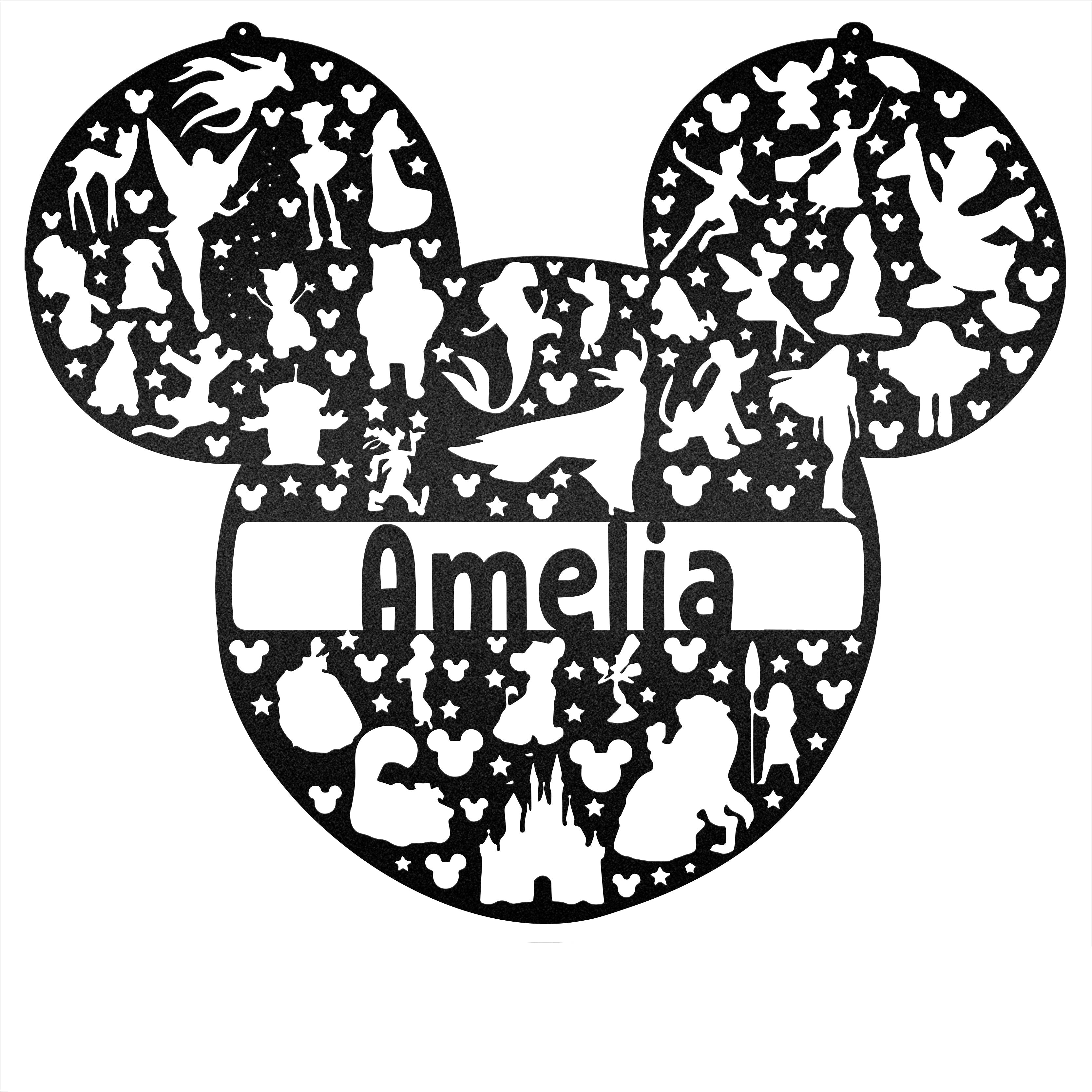 Cartoon Animated Characters Metal Wall Art