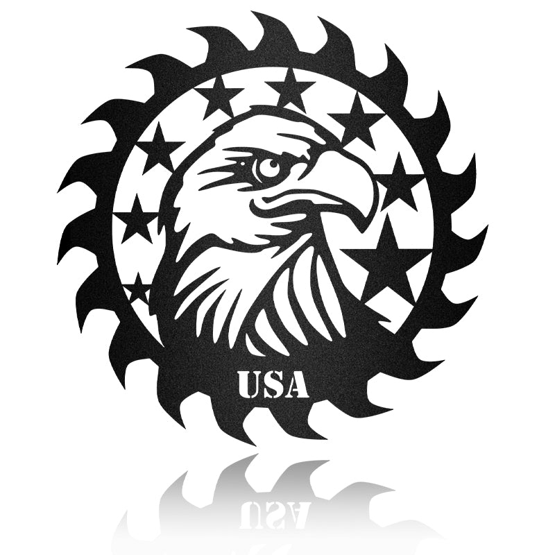Eagle Usa American Flag Independence Day Metal Wall Art