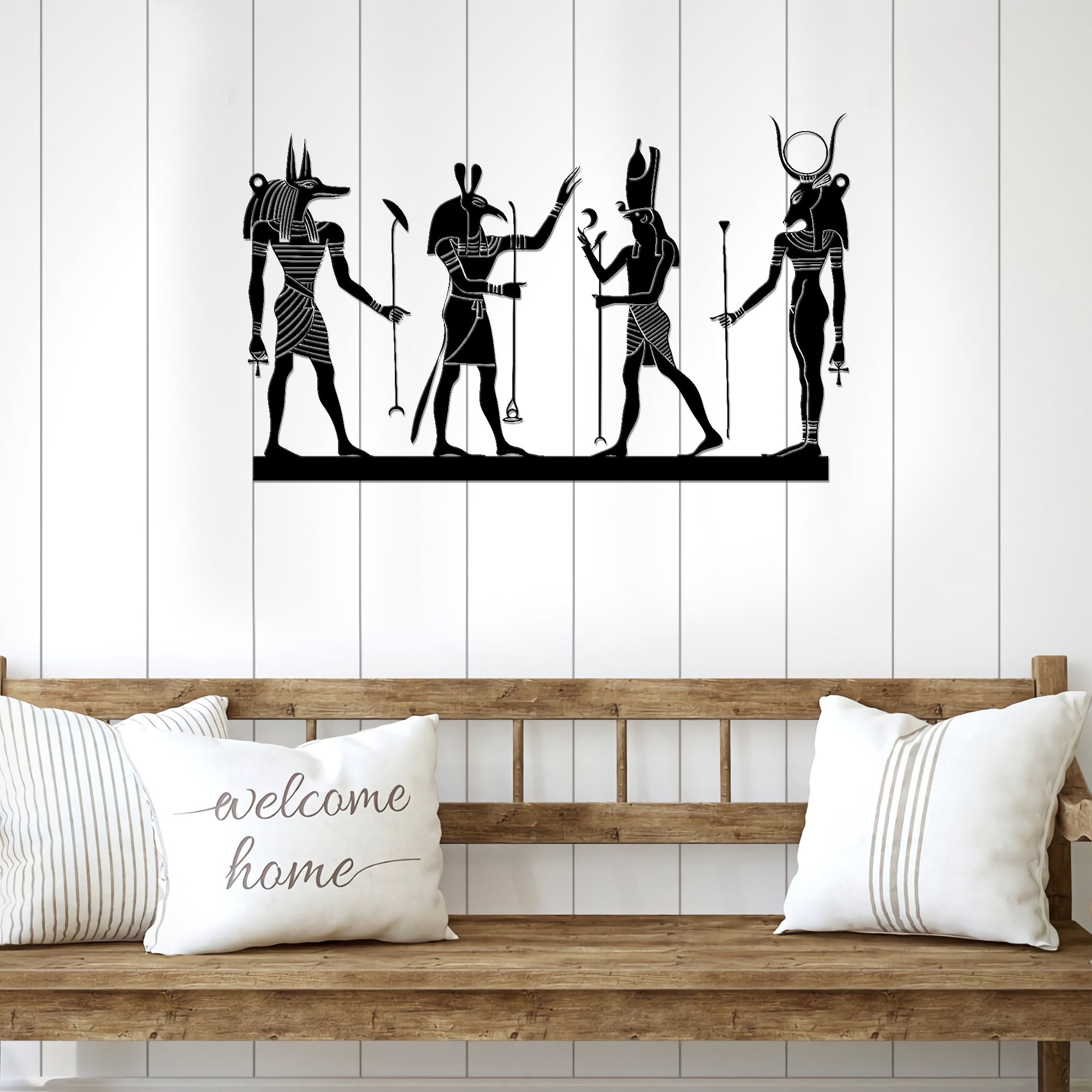 Egyption Gods Metal Wall Art