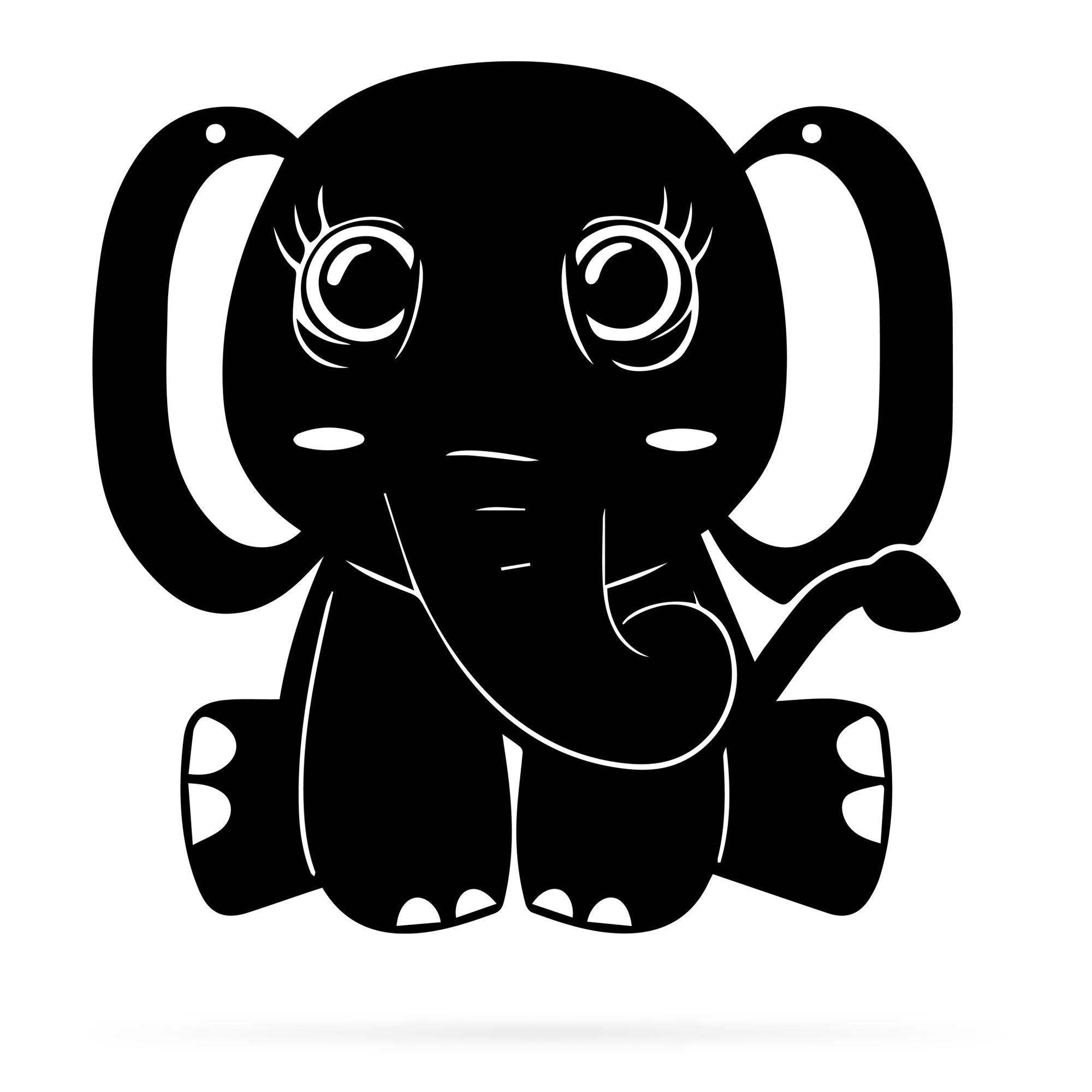 Elephant Metal Wall Art