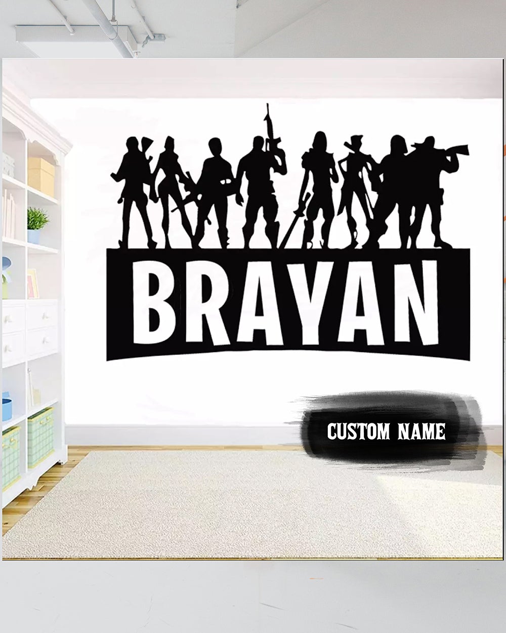 Fortnite Custom Name Metal Wall Art