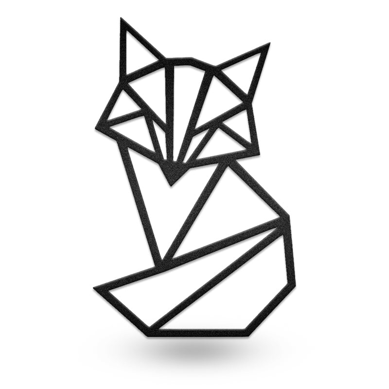 Fox Geometric Metal Wall Art