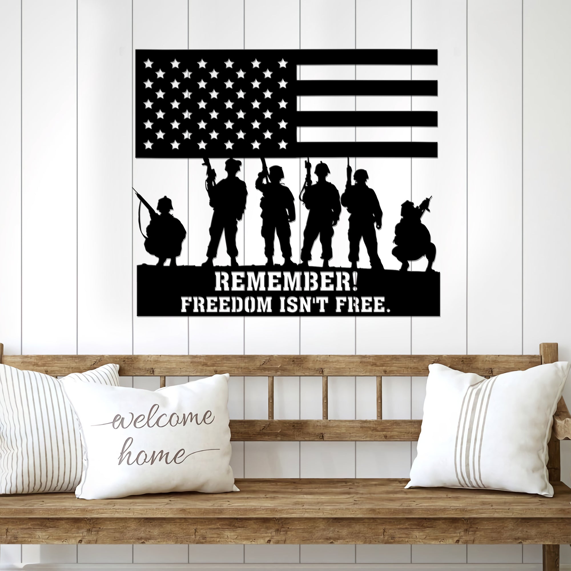 Freedom Isn'T Free Metal Wall Art
