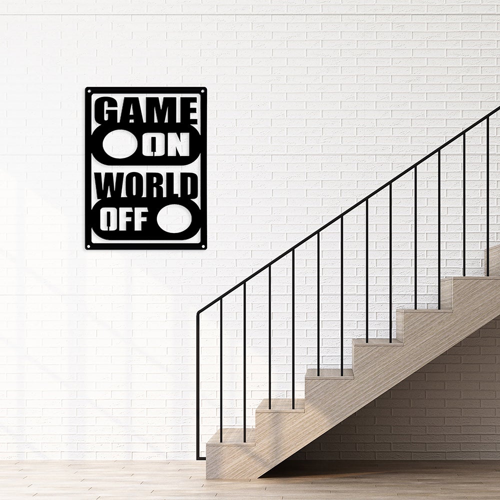 Game On Metal Wall Art