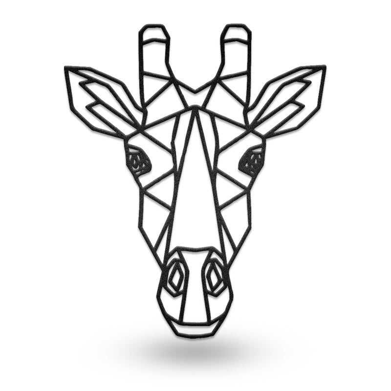 Giraffe Geometric Metal Wall Art
