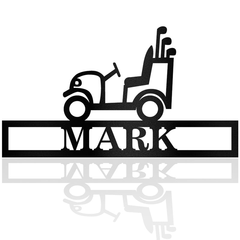 Golf Cart 9 Metal Wall Art