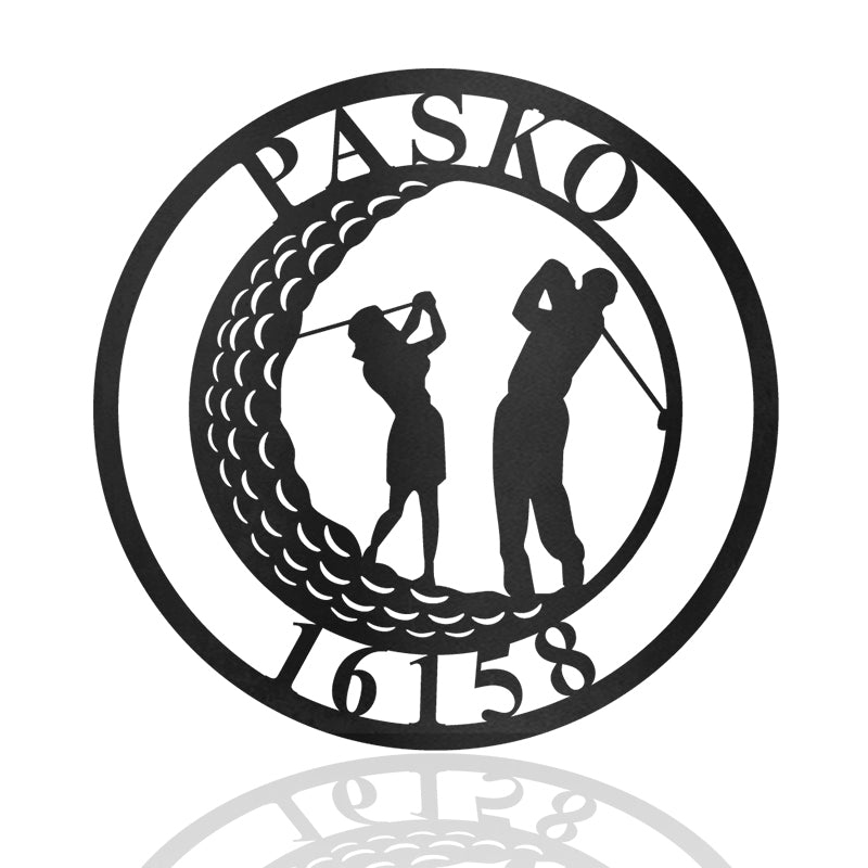 Golf 1 Metal Wall Art