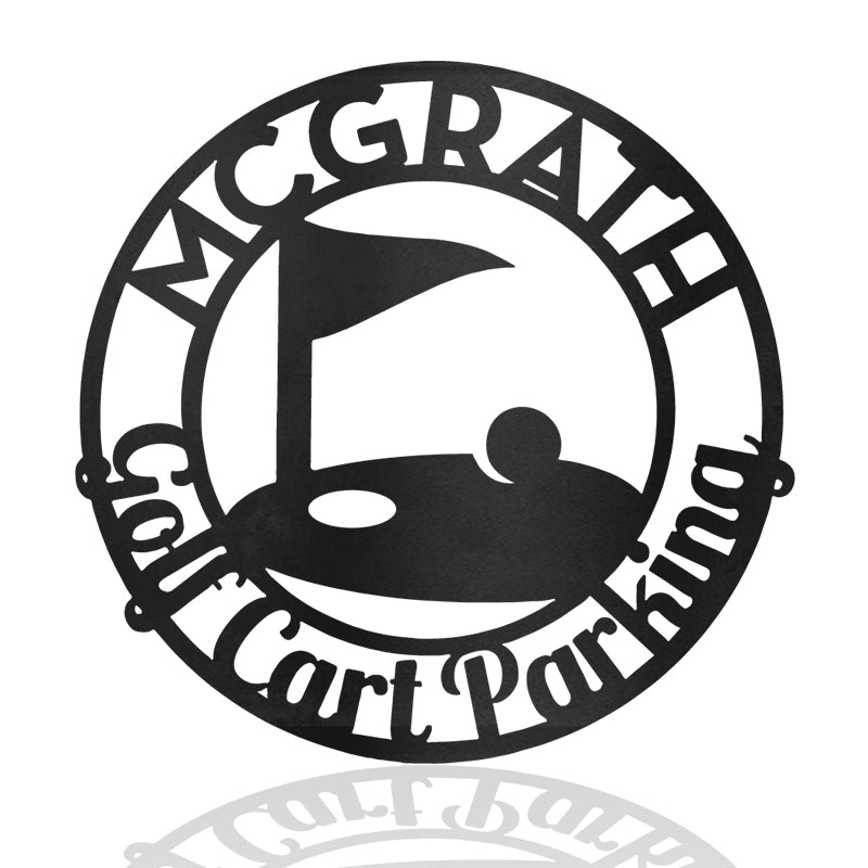 Golf 8 Metal Wall Art