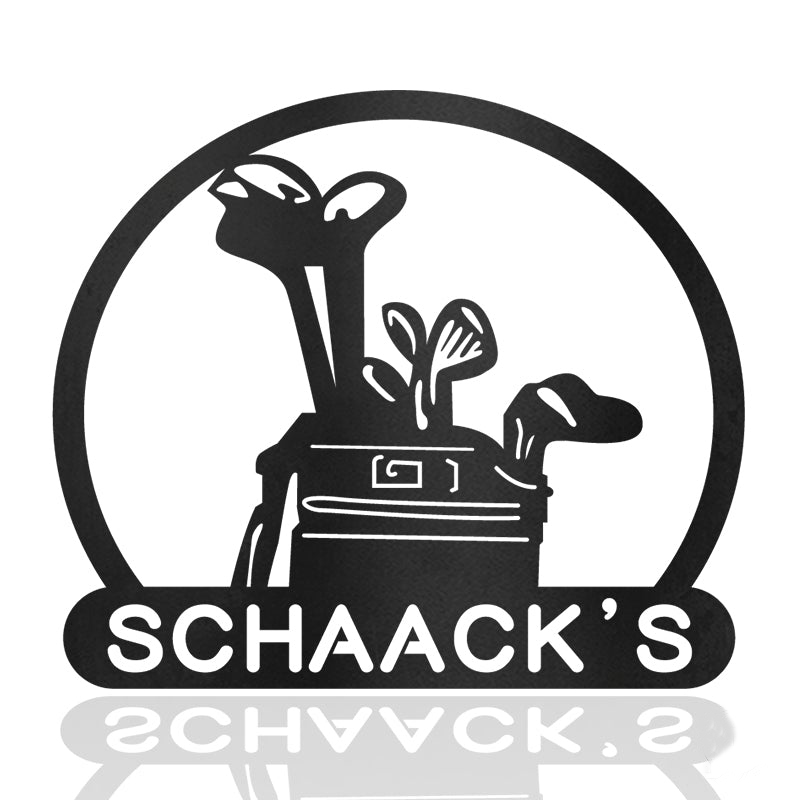 Golf 3 Metal Wall Art