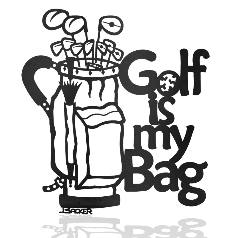 Golf Is My Bag 5 Metal Wall Art