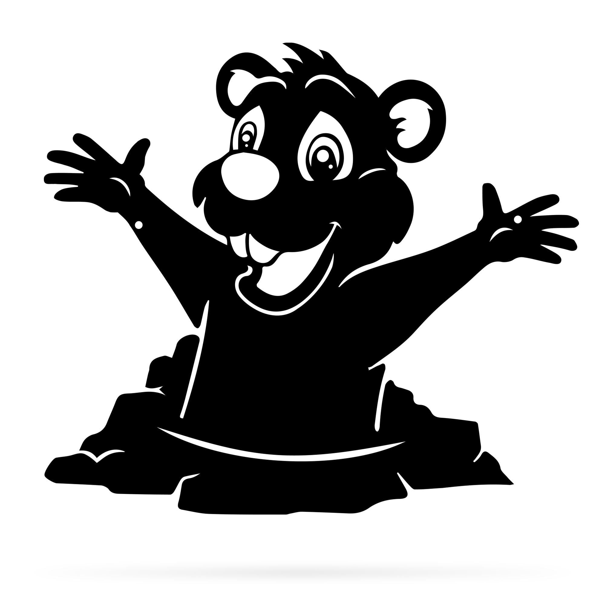 Groundhog Metal Wall Art