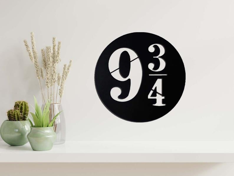 Harry Potter Train Station Metal Wall Art