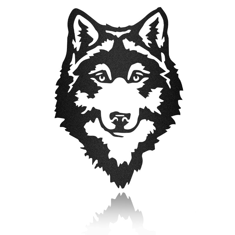 Head Wolf 2 Metal Wall Art