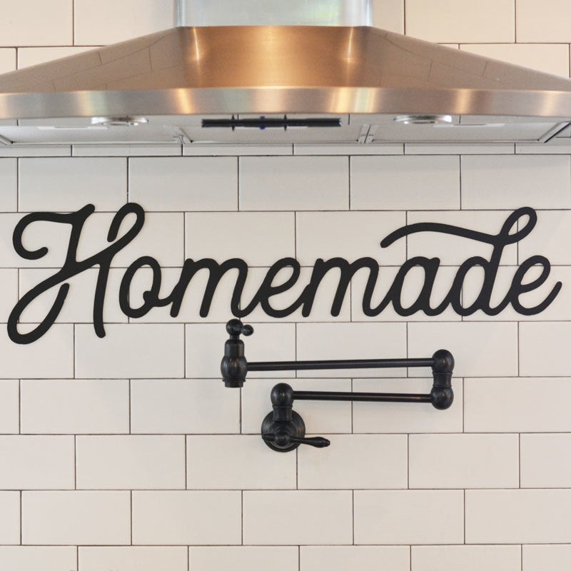 Homemade Cooking Customized Kitchen Metal Wall Art