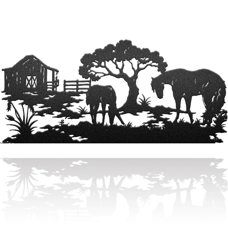 Horse Art 2 Personalized Horse Metal Sign Metal Wall Art