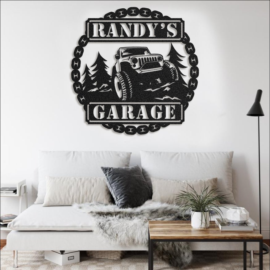 Housewarming Gift For Jeep Lovers Metal Wall Art