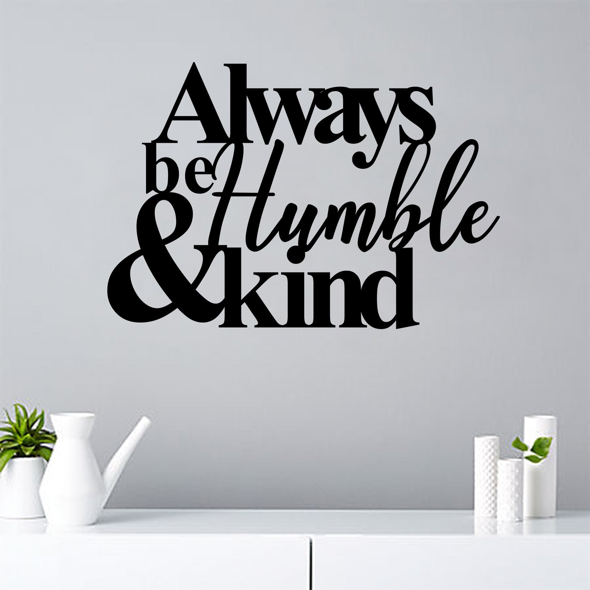Humble Quote Metal Wall Art