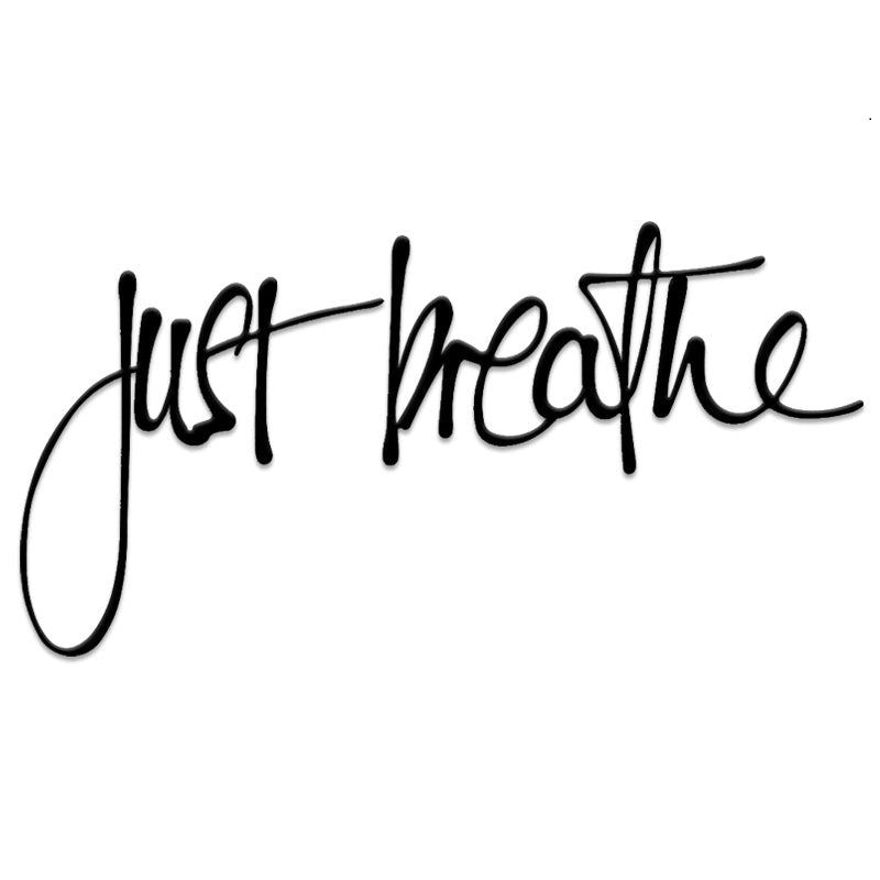 Just Breathe Metal Wall Art