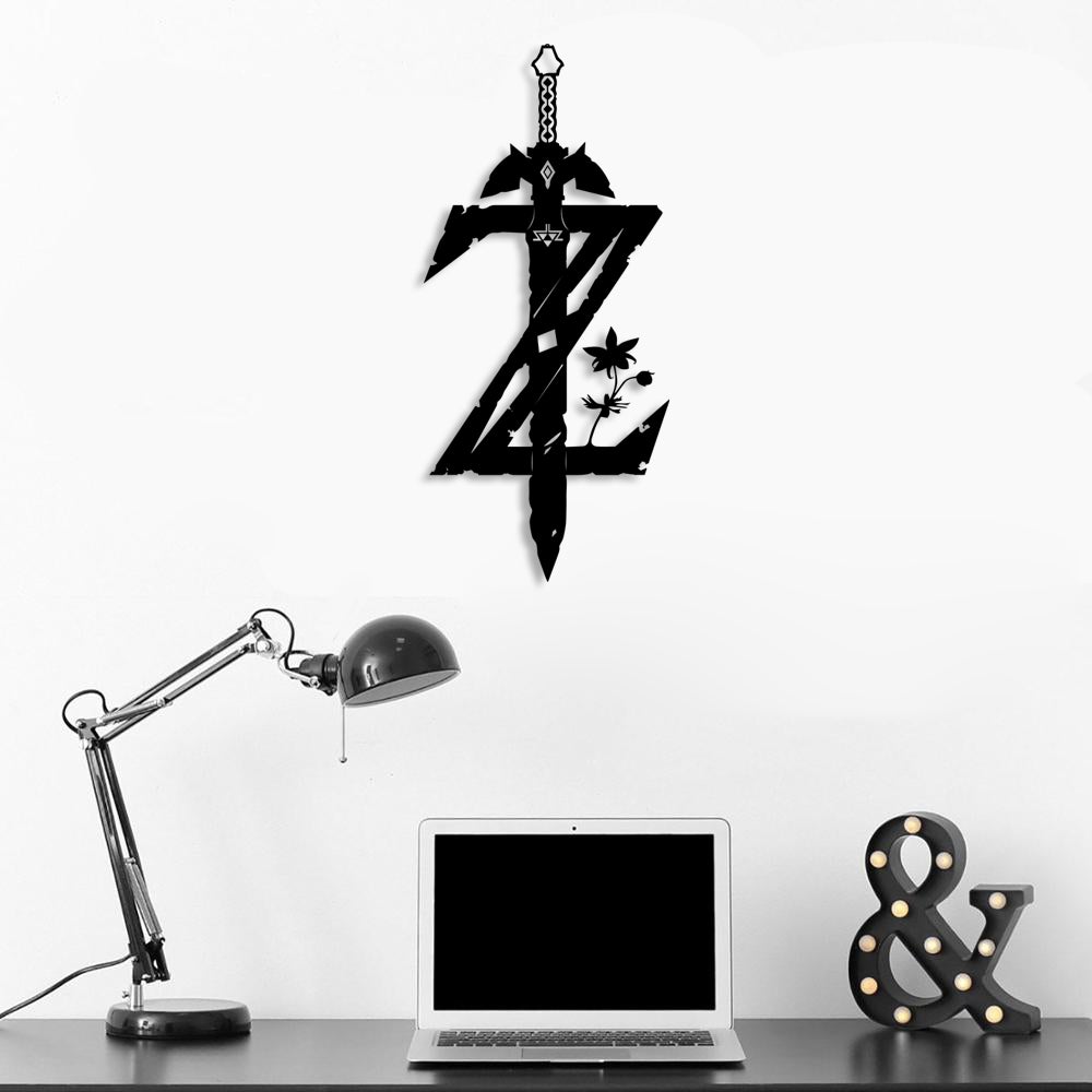 Legend Of Zelda Logo Metal Wall Art