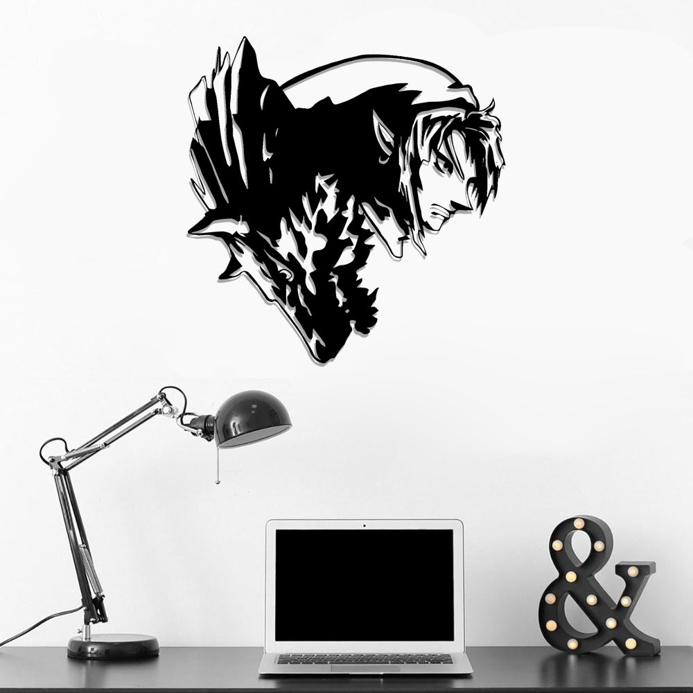 Legend Of Zelda Link Wolf Metal Wall Art