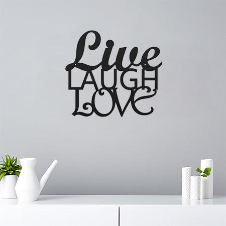 Live Laugh Love Metal Wall Art