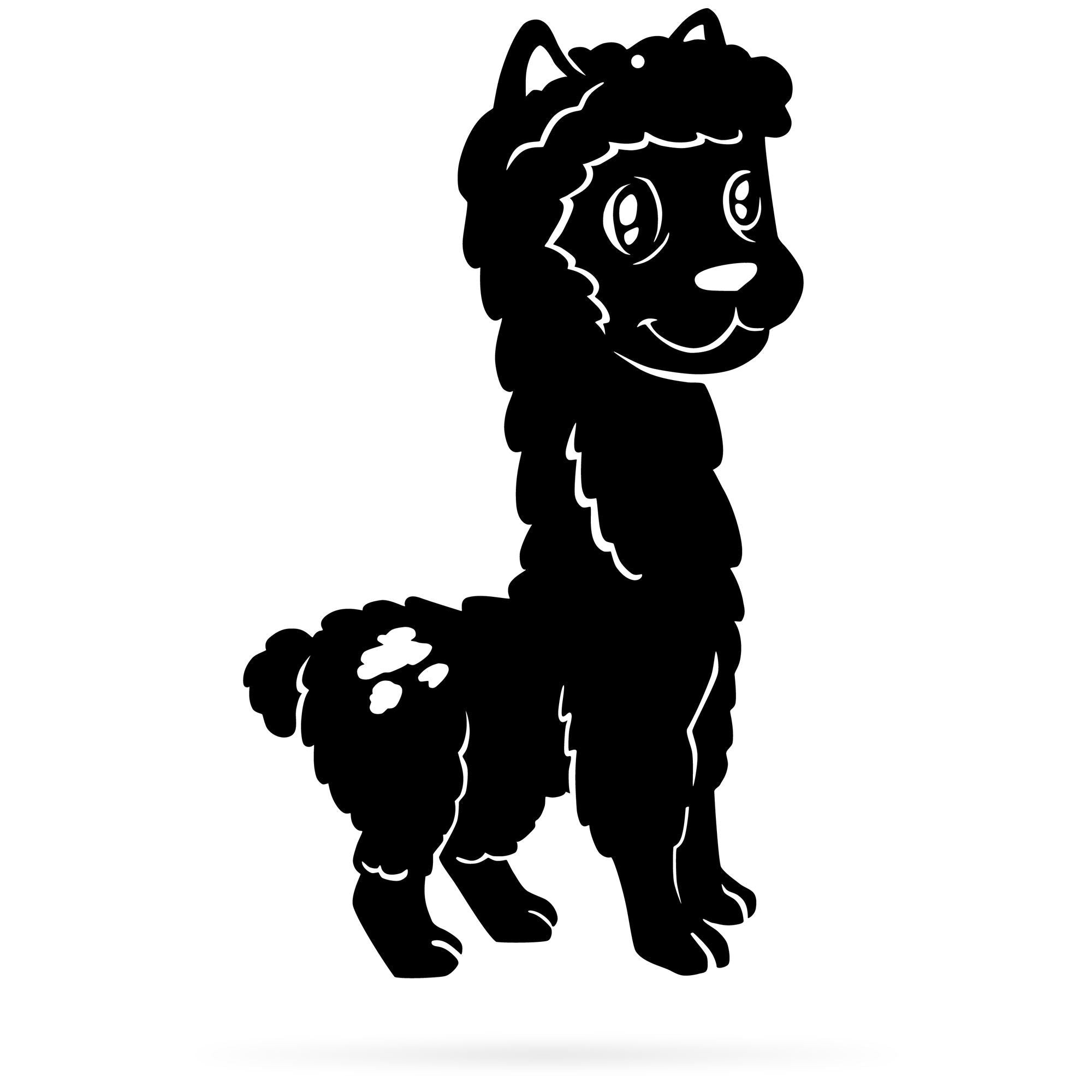 Llama Metal Wall Art